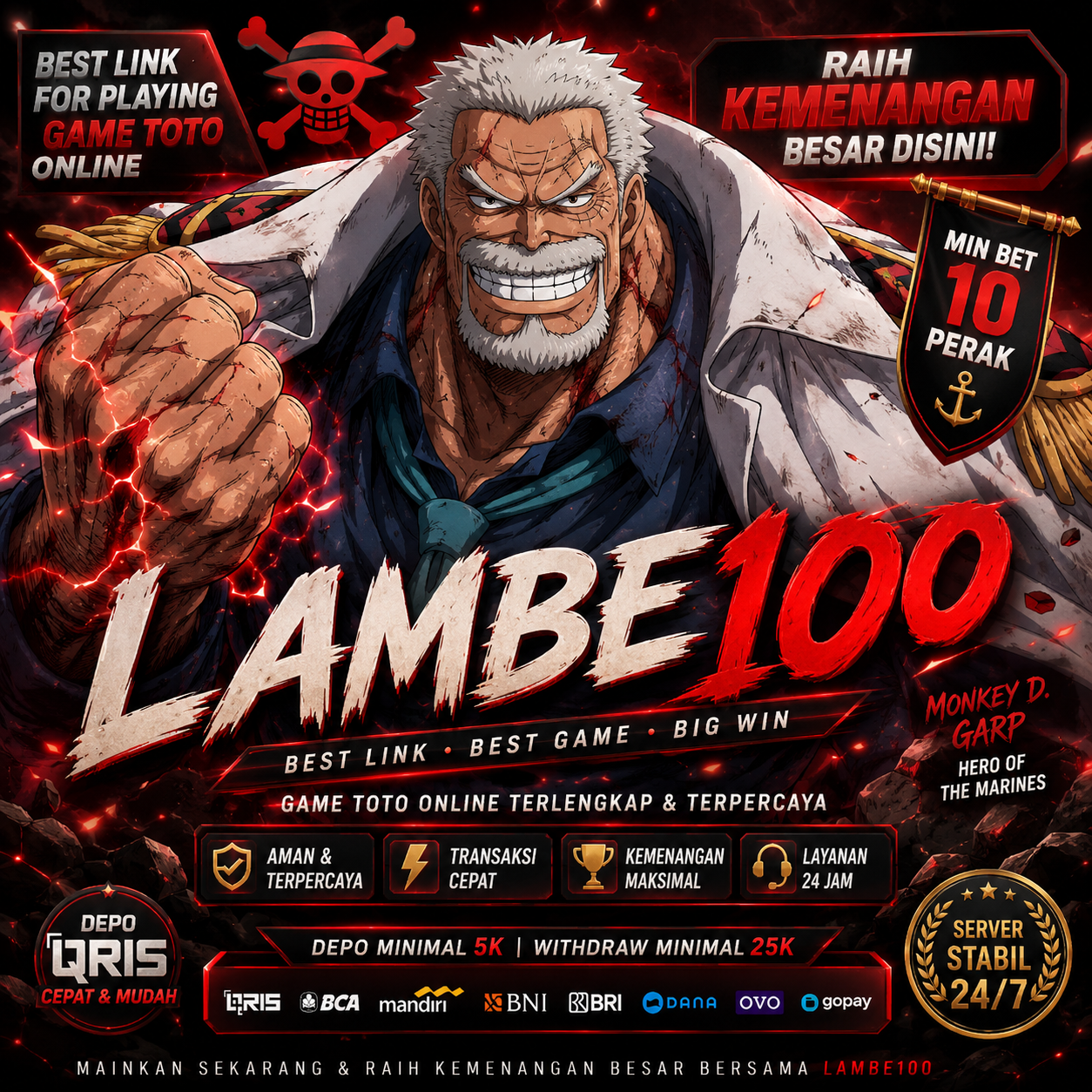 LAMBE100 | Best Link For Playing Game Toto Online & Raih Kemenangan Besar Disini